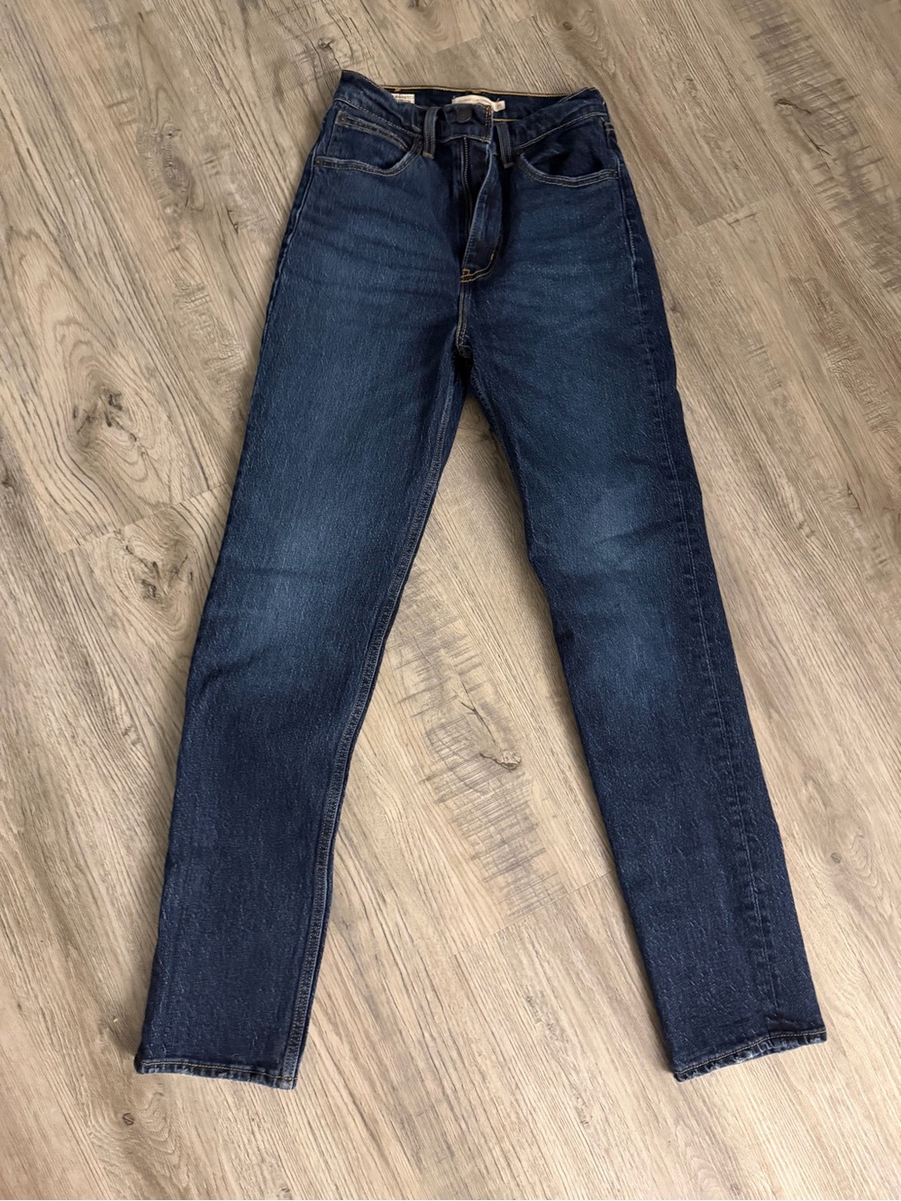 Women's Blue 70s High Slim Straight Jeans